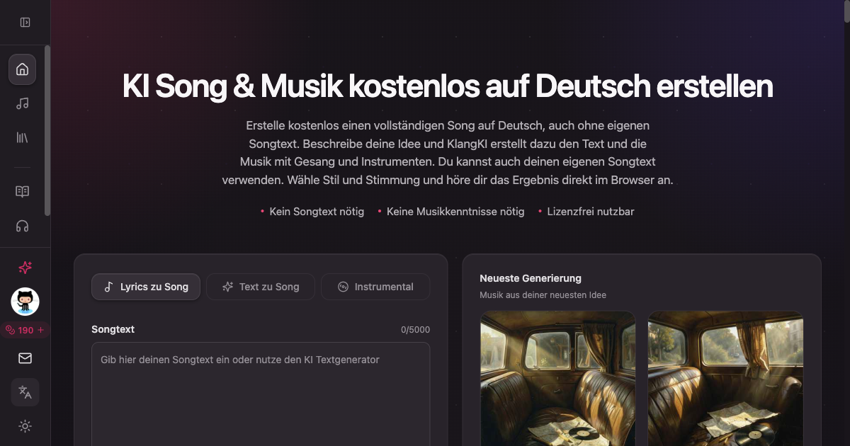 KlangKI screenshot