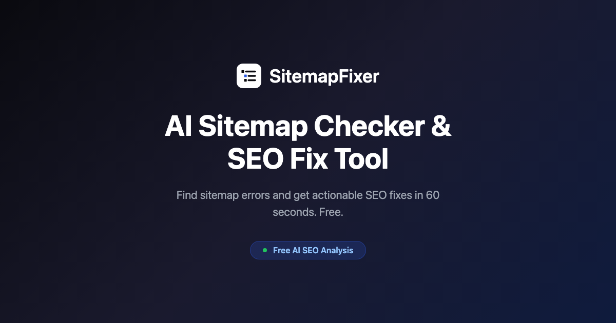 sitemapfixer screenshot