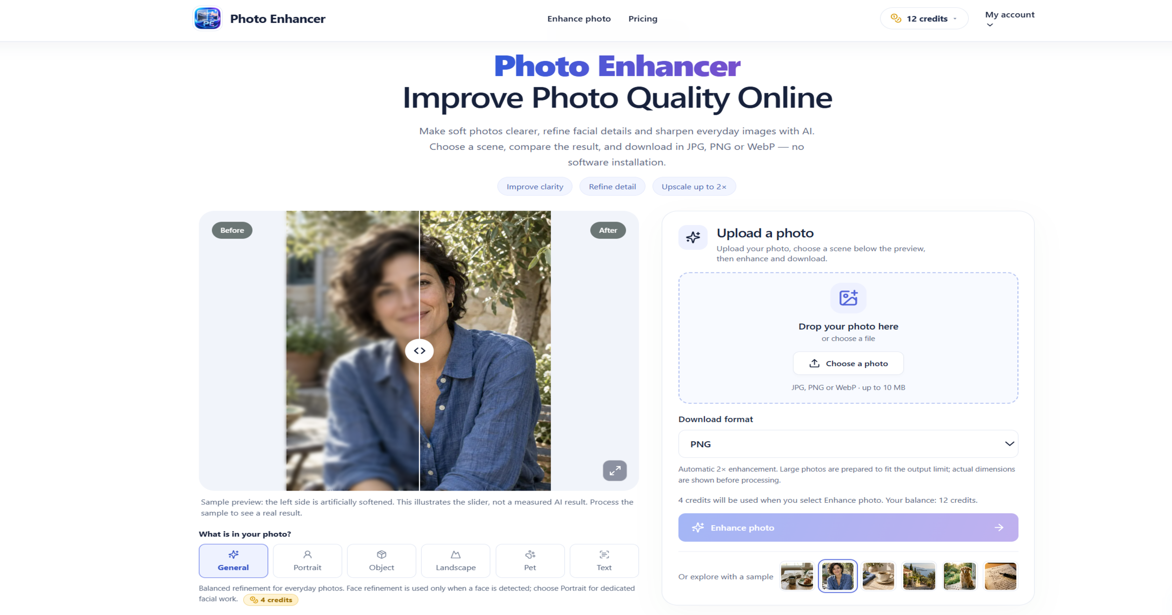 EnhancerPhoto screenshot