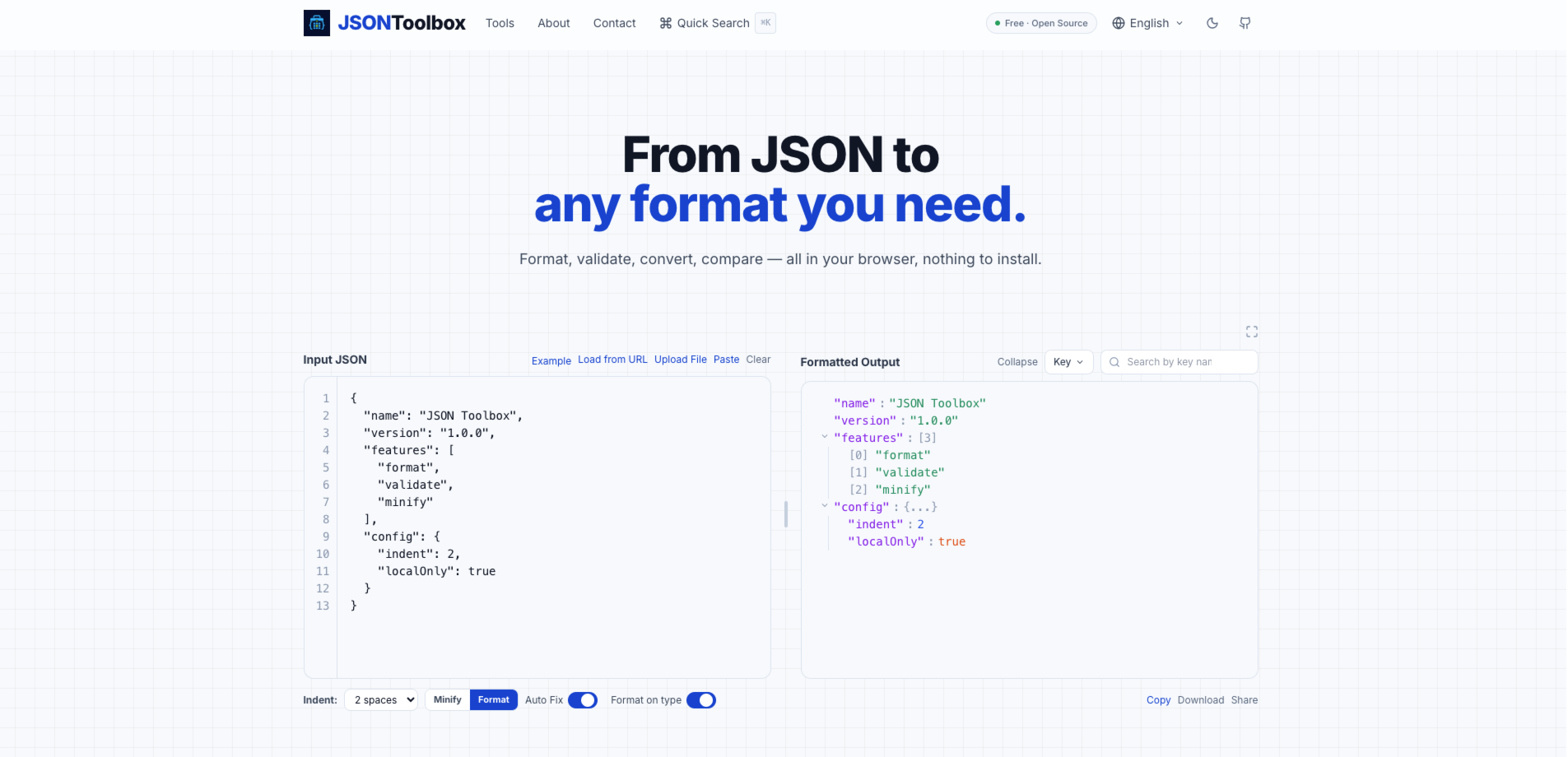 JsonToolBox