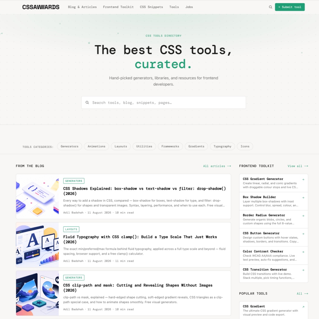 CSSAWWWARDS screenshot