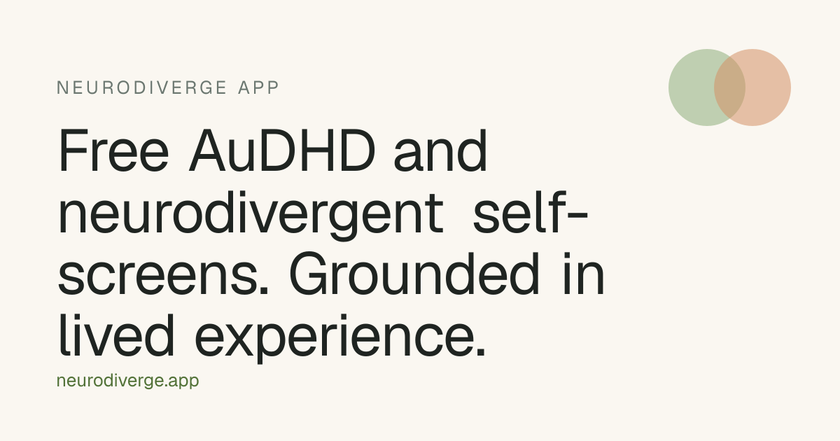 Neurodiverge App screenshot