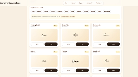 cursivegenerators.org