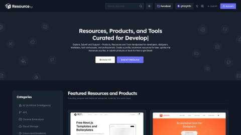 Resource.fyi screenshot