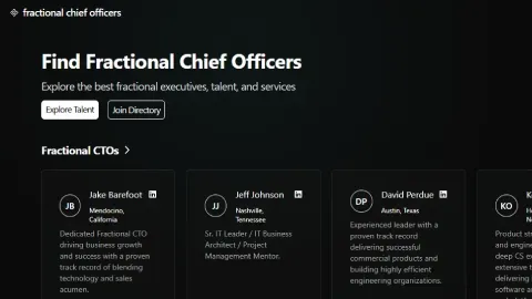 Fractional Chief Officers screenshot