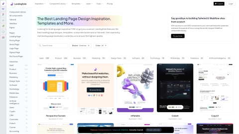 Landingfolio.com screenshot