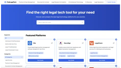 FindLegalTech.com screenshot
