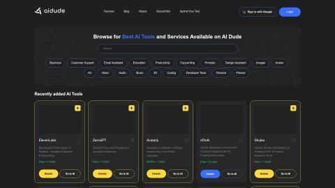 AIDude.info screenshot