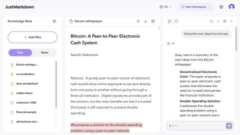 justmarkdown.com screenshot