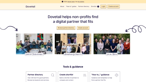 Dovetail.network screenshot