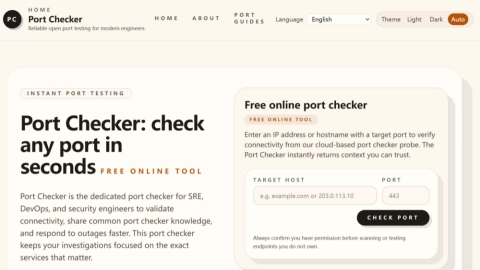 portchecker.cc screenshot