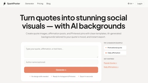 sparkposter.com screenshot