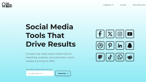 TopSocialTools.com screenshot