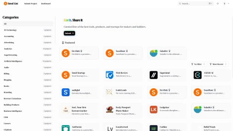 smollist.com screenshot